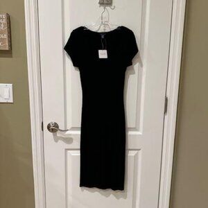 NWT UX21A Black Dress with Back Cutout Size XS